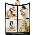 thumbnail image 1 of Mothers Day Blanket Custom Blankets with Photos Personalized Picture Throw Blanket Customized Blankets with Photos Texts Gifts for Mom Dad Kids Adults Birthday Fathers Mothers Day Christmas, 1 of 6