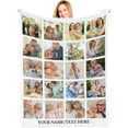 thumbnail image 1 of Mothers Day Blanket Custom Blankets with Photos Personalized Picture Throw Blanket Customized Blankets with Photos Texts Gifts for Mom Dad Kids Adults Birthday Fathers Mothers Day Christmas, 1 of 6