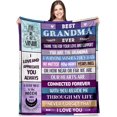 thumbnail image 1 of Mothers Day Blanket Gifts for Grandma, Grandma Gift Ideas, Best Grandma Birthday Gifts, Grandma Gifts from Granddaughter, Great Grandma Gifts Blanket 50"x60", 1 of 6