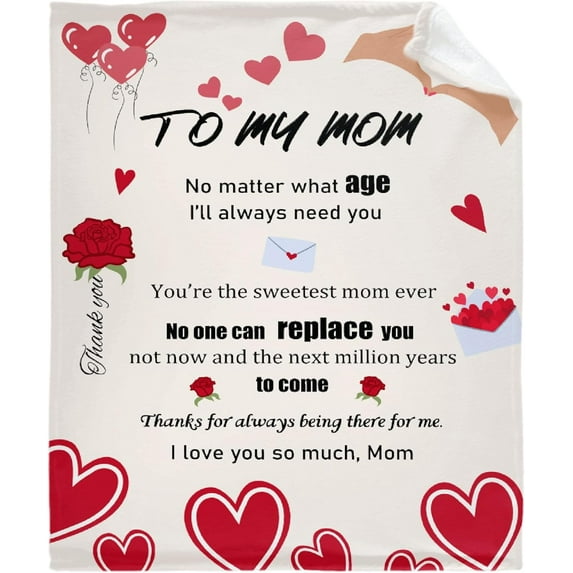Mothers Day Blanket Gifts for Mom,Mom Gifts,Throw Blanket is Super Soft and Warm,All-Season Use, I Love You Mom Blanket, Birthday Gifts 40"x30"for Pet