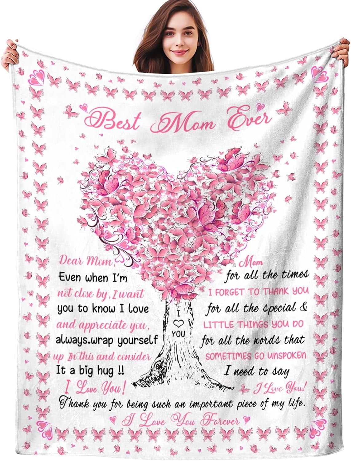 Mothers Day Blanket Gifts for Mom Blankets Throw Mom Birthday Gift ...