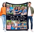 thumbnail image 1 of Mothers Day Blanket for Mom Grandma, Custom Blanket with Picture, Photo Collage Blankets Customized Blanket with Photos, Personalized Mother Day Birthday Gifts for Nana Grandpa Dad Friends Blankets, 1 of 5