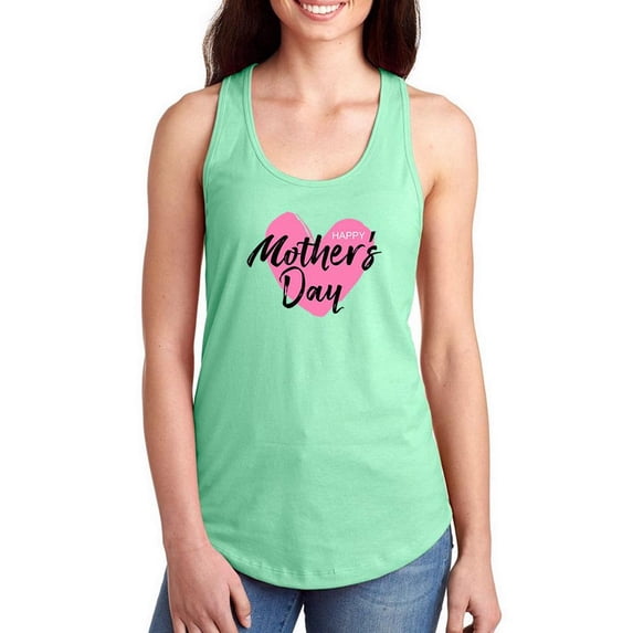Mothers Day Bold Brush Art Racerback Tank Women -Image by Shutterstock, Female x-Small
