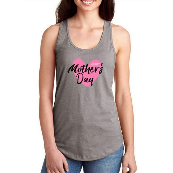 Mothers Day Bold Brush Art Racerback Tank Women -Image by Shutterstock, Female x-Small