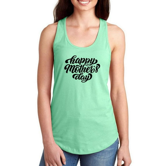 Mothers Day Bold Racerback Tank Women -Image by Shutterstock, Female x-Large