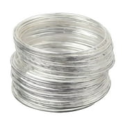 CICISIMP Mothers Day Bulk Gifts For Women Bracelets Fashion Women'S Frosted Carved Fine Dancing Hand Circle Silver Bracelet