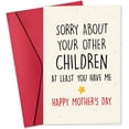 thumbnail image 1 of Mothers Day Card for Mom from Daughter, Son - Happy Mother's Day Cards for Bonus Step Mom, Mother, Mum, Mama - 5.3''x 8.0'' Funny Thank You Greeting Card with Red Envelope, 1 of 7