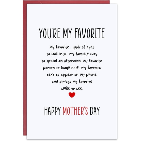 Mothers Day Card for Wife, Mothers Day Card from Husband, Funny Wife Cards, Wife's Gift From Husband, Happy Mother Days Cards For Mom