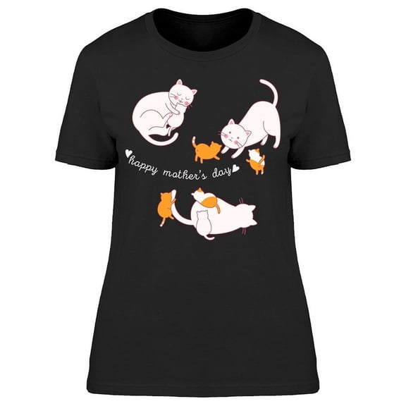 Mothers Day Cats T-Shirt Women -Image by Shutterstock, Female Medium