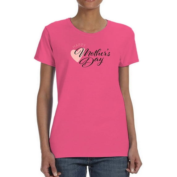 Mothers Day Celebration Shaped T-Shirt Women -Image by Shutterstock, Female Small