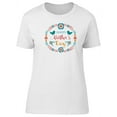 thumbnail image 1 of Mothers Day Circle Floral Frame Tee Women's -Image by Shutterstock, 1 of 2