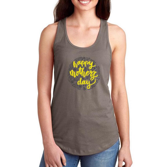 Mothers Day Cluttered Nature Racerback Tank Women -Image by Shutterstock, Female x-Small