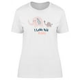 thumbnail image 1 of Mothers Day Cute Elephant Art  T-Shirt Women -Image by Shutterstock, Female 3X-Large, 1 of 2