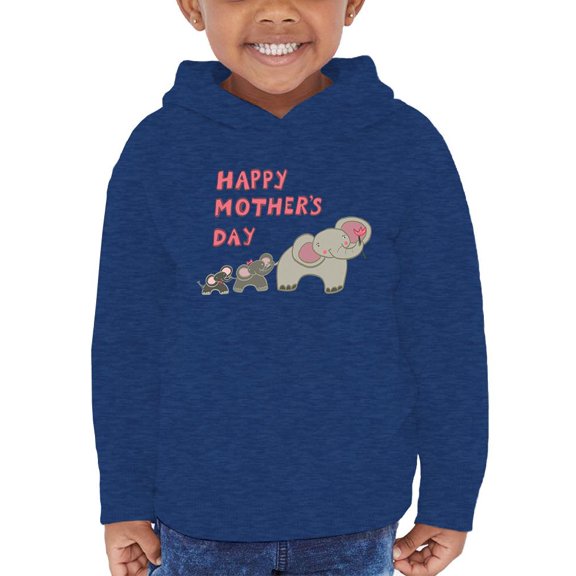 Mothers Day Elephant Family Hoodie Toddler -Image by Shutterstock, 2 Toddler