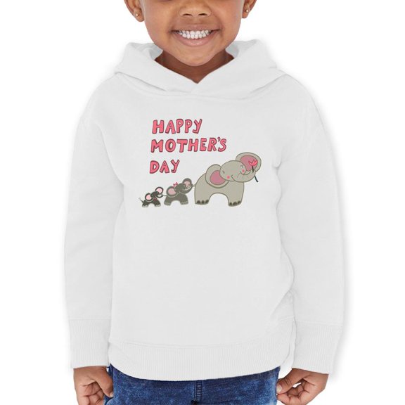 Mothers Day Elephant Family Hoodie Toddler -Image by Shutterstock, 4 Toddler