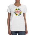 thumbnail image 1 of Mothers Day Flower Garland Shaped T-Shirt Women -Image by Shutterstock, Female x-Large, 1 of 4