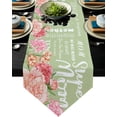 thumbnail image 1 of Mothers Day Flower Pink Checkered Table Runners For Wedding Party Decoration Modern Table Runner Home Kitchen Decor, 1 of 5