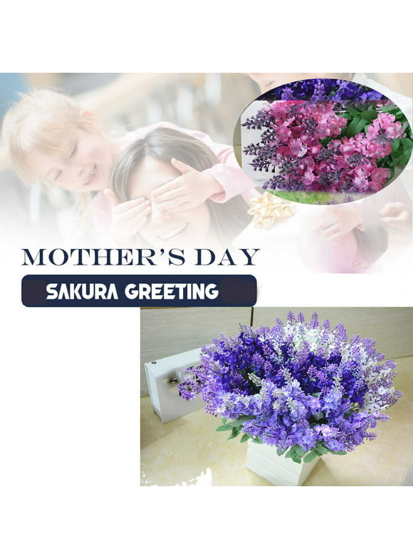 Mothers Day Gift,Artificial Flowers Bush Bouquet Home Wedding Decor Gift Decoration
