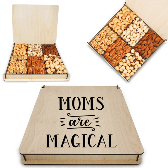 Secret Garden's, Mothers Day Gift Ideas, Food Basket, Mixed Nuts Gourmet, Women, Wife, Snack Boxes