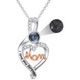 thumbnail image 1 of Mothers Day Gift I Love You Necklace 100 Languages Projection Necklace 925 Sterling Silver Mom I Love You forever Pendant Necklace jewelry Romantic Gifts for Mom Women, 1 of 10