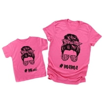 Mothers Day Gift Matching Shirts Mother and Daughter Mommy and Me T Shirts Mama Shirt Pink Small