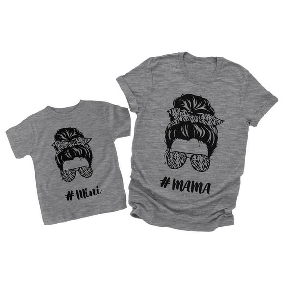 Mothers Day Gift Matching Shirts Mother and Daughter Mommy and Me T Shirts Mini Shirt Gray 2T