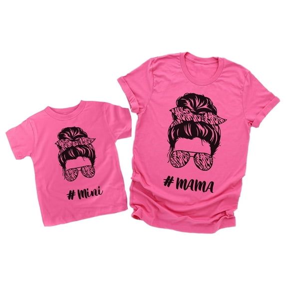 Mothers Day Gift Matching Shirts Mother and Daughter Mommy and Me T Shirts Mini Shirt Pink 4T