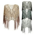 thumbnail image 1 of Mothers Day Gifts AXXD Black Cover Up Women 1920s Shawl Beaded Sequin Deco Evening Cape Flapper Cover up, 1 of 6