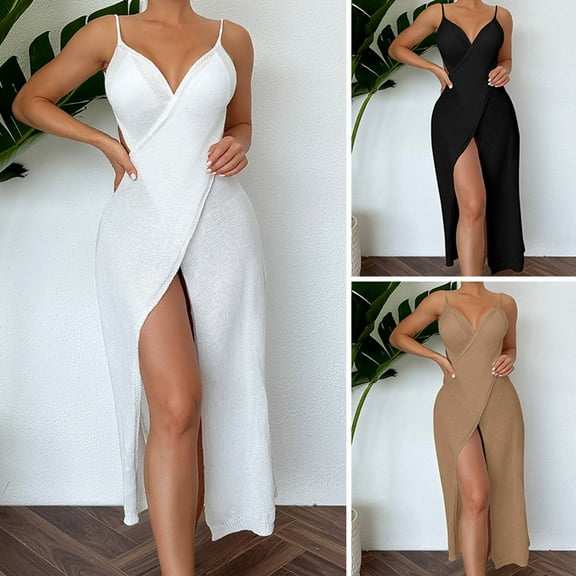 Mothers Day Gifts AXXD Black Cover Up Women Bathing Suit Hollow Out Sheer Crochet Cover Ups Bikini Swimsuit Beach Loose Sling Coverup Skirt