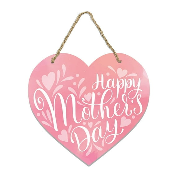 Mothers Day Gifts Chmadoxn Mothers Day Gifts for Mom Front Door Welcome Sign - Heart-Shaped Happy Mother'S Day Sign Mothers Day Decorations