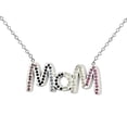 thumbnail image 1 of Mothers Day Gifts Chmadoxn Mothers Day Gifts for Mom Mother's Love Micro Inlaid Pendant Heart Shaped Two-tone Necklace Fashion Jewelr Mothers Day Decorations, 1 of 9