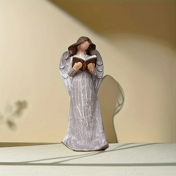 Mothers Day Gifts Clearance! 1Pc Girl Flower Fairy Angel Ornament Resin Statue Art Craft for Bookshelf Home Living Room Office Desk Decor Room Tabletop Display Entryway Decor Winter Christmas New