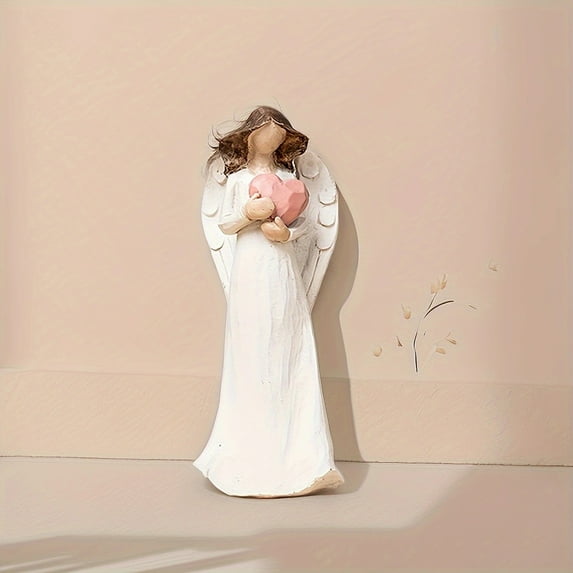 Mothers Day Gifts Clearance! 1Pc Girl Flower Fairy Angel Ornament Resin Statue Art Craft for Bookshelf Home Living Room Office Desk Decor Room Tabletop Display Entryway Decor Winter Christmas New