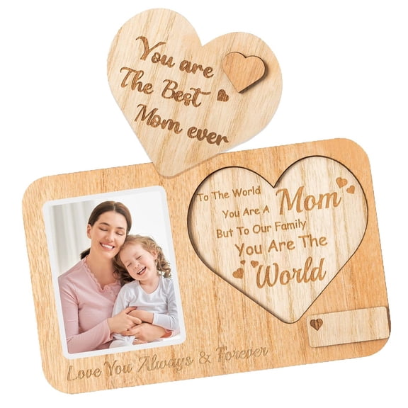 Mothers Day Gifts from Daughter - 5.9*9.4in Personalized Mom Picture Frame, Birthday Photo Frame Gifts for Moms, Mothers Day Picture Frames, Gift Ideas for Best Mom Ever