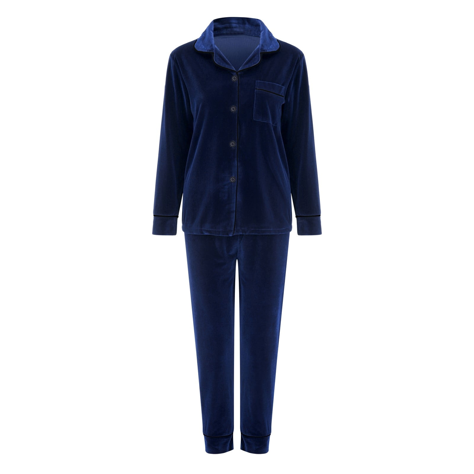 Blue velvet pajamas hotsell