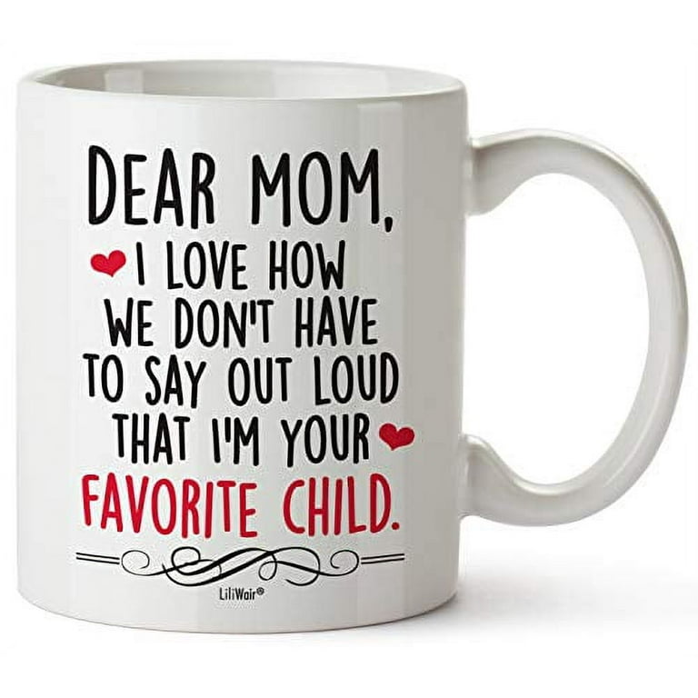 Mothers Day Gifts for Mom Gift Funny Birthday Coffee Cup Mugs from Daughter Son Mother's Day Mug Presents in Law Step Moms Best Funny Unique