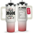 thumbnail image 1 of Mothers Day Gifts For Mom - Best Mom Ever Tumbler, Mommy Coffee Mug, Mama Tumblers, Momma Gift Ideas, Funny Birthday Present For Her, Mom Cup, Cute Mother Day Gift Tumbler With Handle 40oz, 1 of 6
