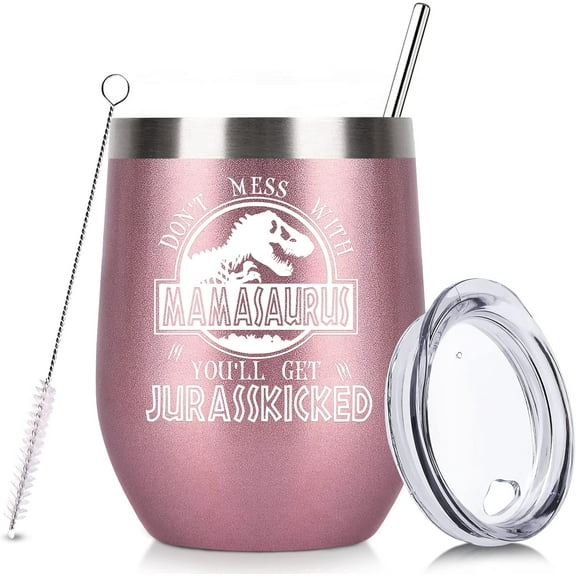 Mothers Day Gifts for Mom,Mom Birthday Gifts for Mom Women Wife Girlfriend Her, Mama Gifts from daughter son, Funny Gifts for Mothers Day Birthday Christmas - 12 Oz Wine Coffee Tumbler