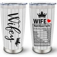 thumbnail image 1 of Mothers Day Gifts For Wife, Gifts For Wife, Wife Gifts, Anniversary Birthday Gift For Wife, Wifey Gifts, Gifts For Wife From Husband, Couples Gifts For Wife Stainless Steel Tumbler 20oz, 1 of 6
