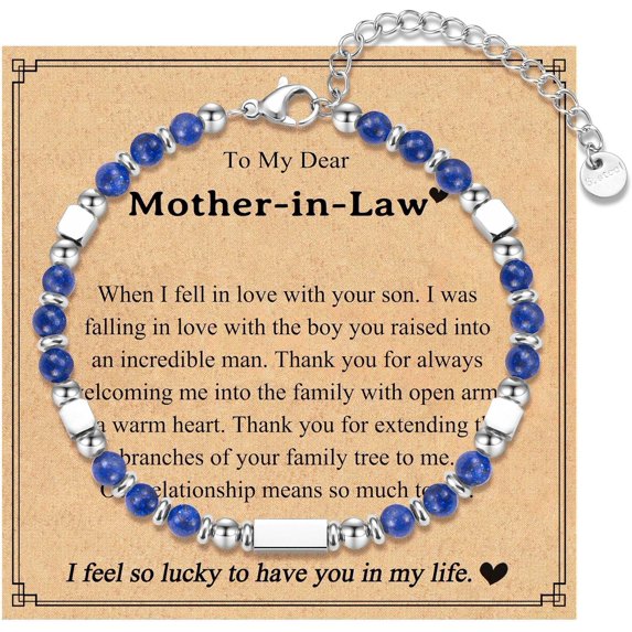 Mothers Day Gifts for Mom Aunt New Mom to Be Bonus Mom Mother in Law, Tiny Stone Bracelets Birthday Christmas Jewelry Presents for Women