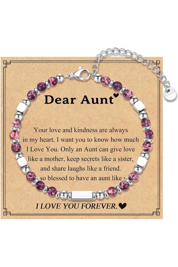 Mothers Day Gifts for Mom Aunt New Mom to Be Bonus Mom Mother in Law, Tiny Stone Bracelets Birthday Christmas Jewelry Presents for Women