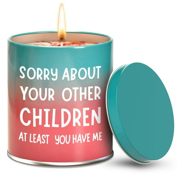 Funny Gift Ideas for Mom, 9oz Scented Candle with Gardenia Fragrance, Birthday Mothers Day Christmas Presents from , Reusable Jar, Multicolor