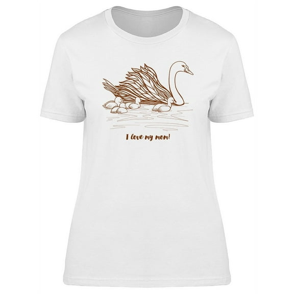 Mothers Day Graphic With Swan T-Shirt Women -Image by Shutterstock, Female 3X-Large