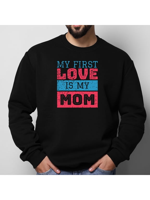 Mothers Day Happy Birthday, Mom Design Front Back Graphic Sweatshirt Long Sleeves,Sizes S-2XL