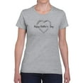 thumbnail image 1 of Mothers Day Heart Shaped T-Shirt Women -Image by Shutterstock, Female Medium, 1 of 4