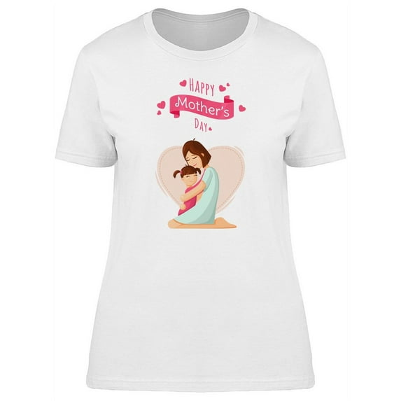 Mothers Day Hugging Kid T-Shirt Women -Image by Shutterstock, Female Large