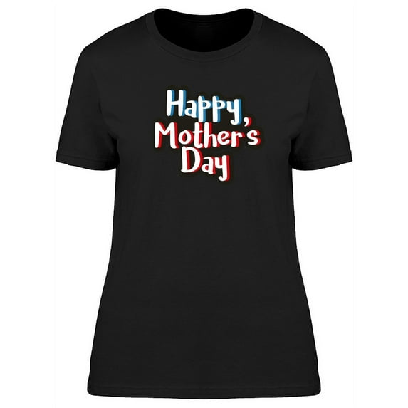 Mothers Day In Black Contour Tee Women's -Image by Shutterstock