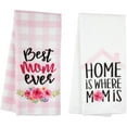 thumbnail image 1 of Mothers Day Kitchen Towels Set of 2 Decorative Mom Dish Towel Microfiber Happy Mother''s Day Tea Towels (18x28 Inches), 1 of 6