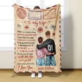 Mothers Day Love Gifts for Her Blanket I Love You Throw Blankets for Girlfriend Wife Family
