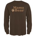thumbnail image 1 of Mothers Day Mama Bear Mens Long Sleeve T Shirt Brown 2XL, 1 of 1